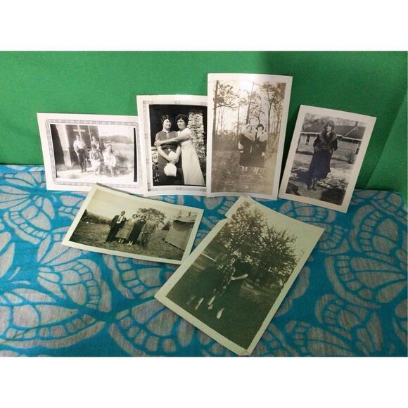 Antique Bundle of Photos Snapshots Early 1900 Black & White 6 PC - Picture 15 of 16